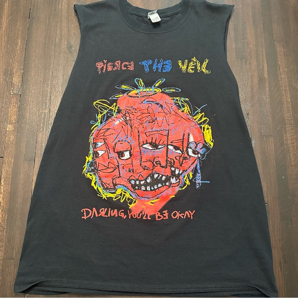 Pierce The Veil - Gildan Black Softstyle Tee - Pre-cut